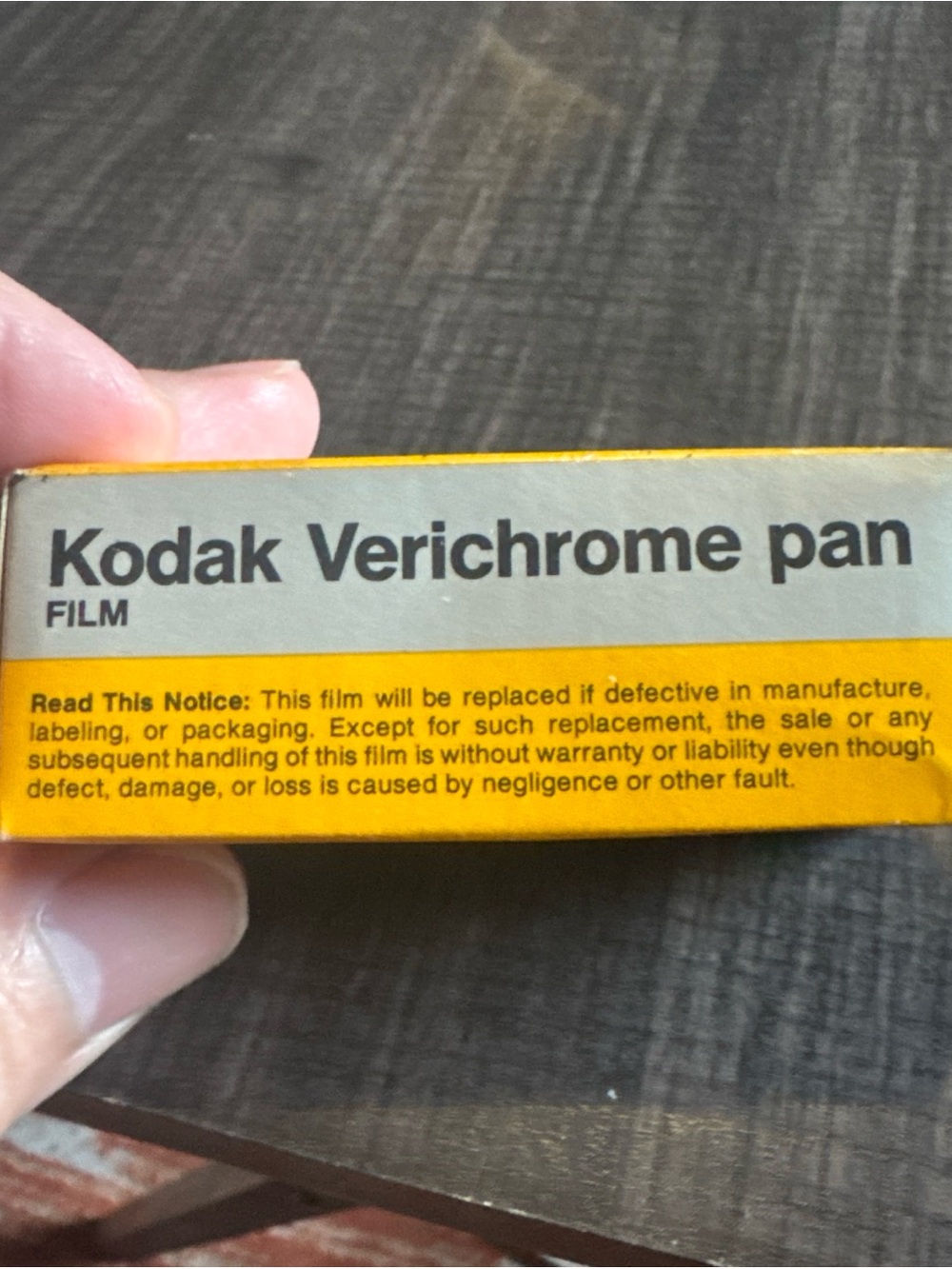 Kodak Pro VP120 Verichrome Pan Black & White Neg.  Roll Film - Exp 03/1979